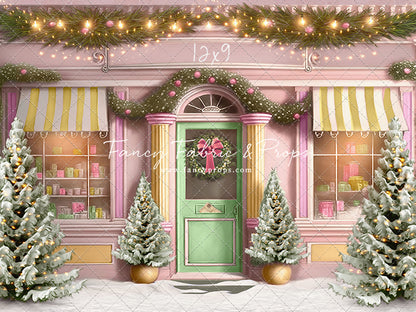 Frosty Sweet Shop - Green & Gold - with Sweep Option