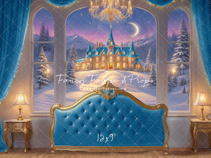 Holiday Fairytale Slumber - Blue  - With Sweep Option