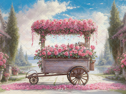 Rosy Blossom Cart - With Sweep Option