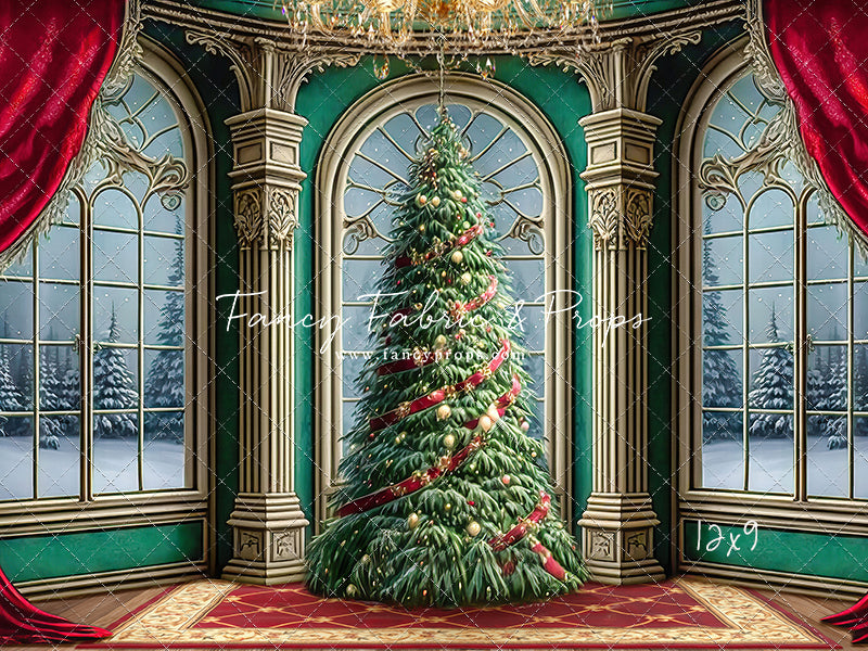 Royal Christmas Tree - Wood Floor Option - with Sweep Option
