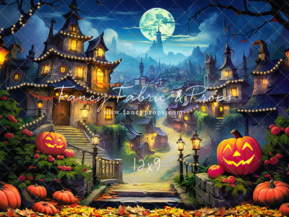 Spooky Town- With Lights - With Sweep Option