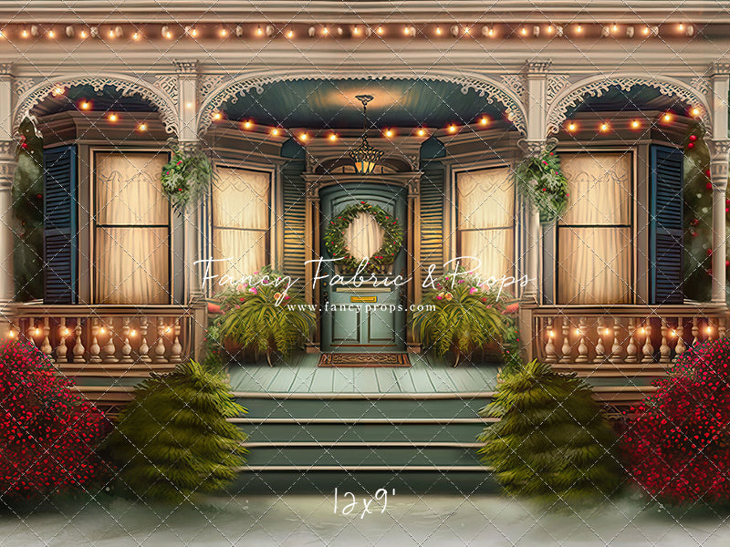 Welcoming Glow Holiday Porch - with Sweep Option