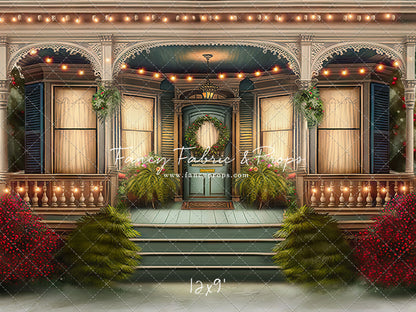 Welcoming Glow Holiday Porch - with Sweep Option