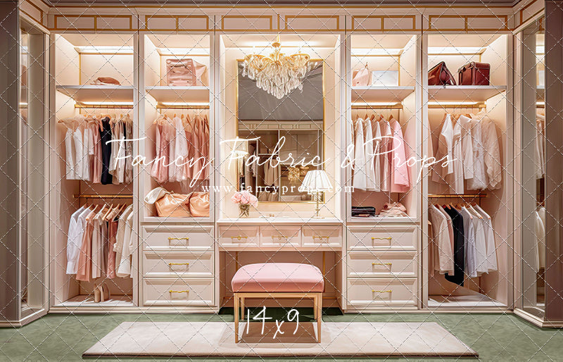 Boss Babe Closet - Green Carpet - With Sweep Option