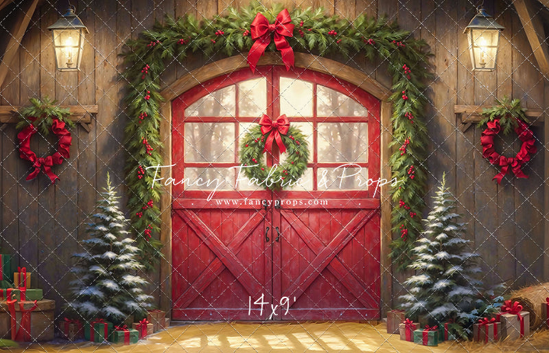 Christmas At The Red Barn - Straw Floor - with Sweep Option