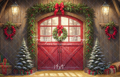 Christmas At The Red Barn - Straw Floor - with Sweep Option