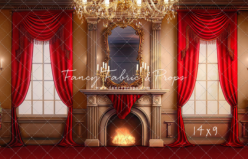 Cozy Up By The Fire - Red Carpet Option - with Sweep Option