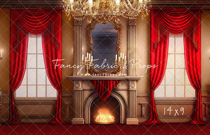 Cozy Up By The Fire - Red Carpet Option - with Sweep Option