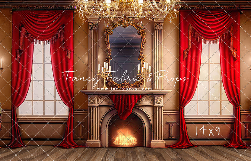 Cozy Up By The Fire - Wood Floor Option - with Sweep Option