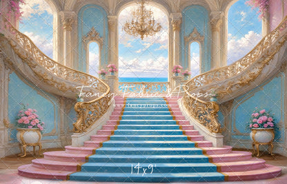 Enchanting Pastel Staircase - With Sweep Option