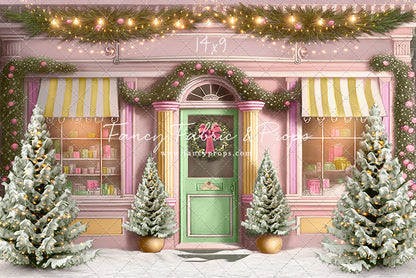 Frosty Sweet Shop - Green & Gold - with Sweep Option