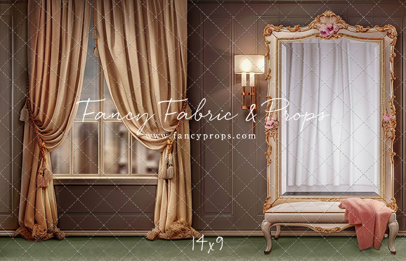 Glam Mirror - Green Floor - With Sweep Option