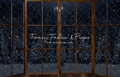 Midnight Snowy Bay View