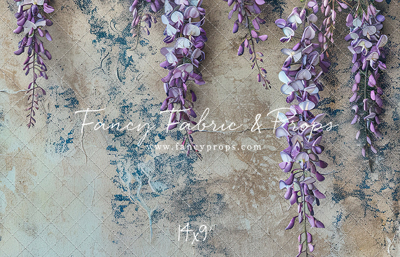 Painted Floral Lavender Wisteria