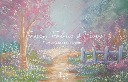 Pastel Garden Pathway - With Sweep Option