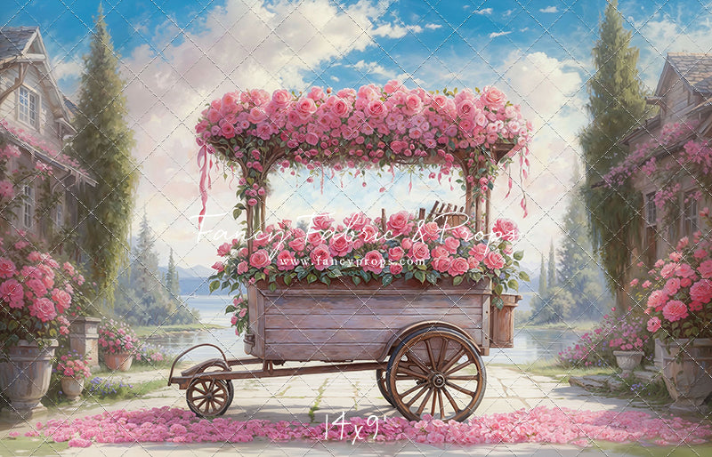 Rosy Blossom Cart - With Sweep Option