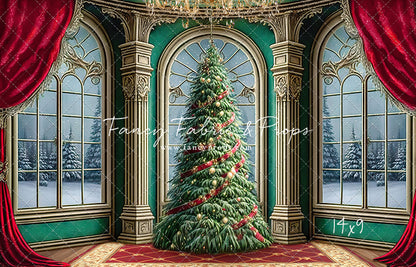 Royal Christmas Tree - Wood Floor Option - with Sweep Option