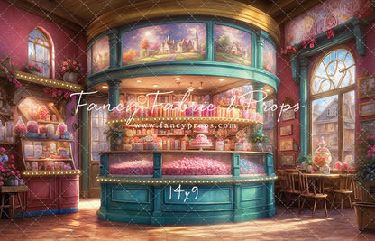 Sweet Tart Hearts with Tile Floor - With Sweep Option