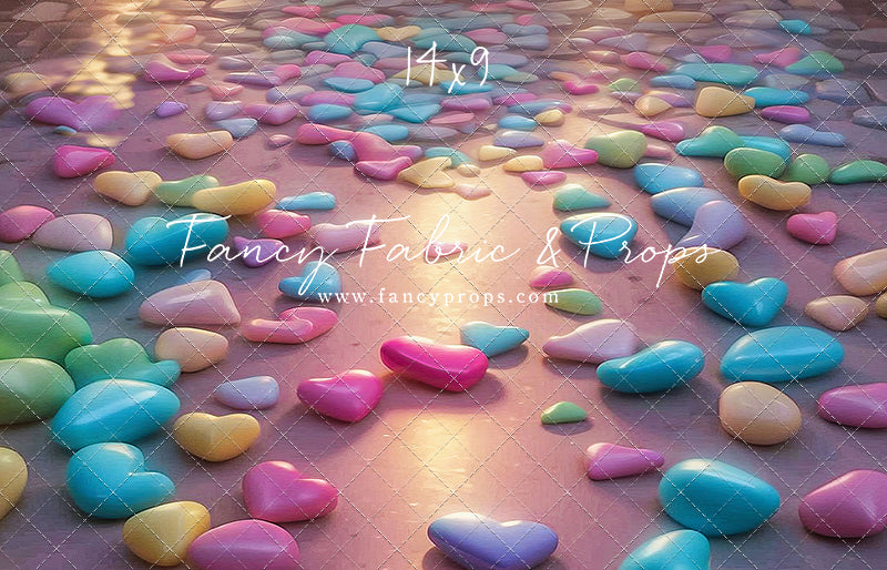 Sweet Tart Hearts Candy - Floor