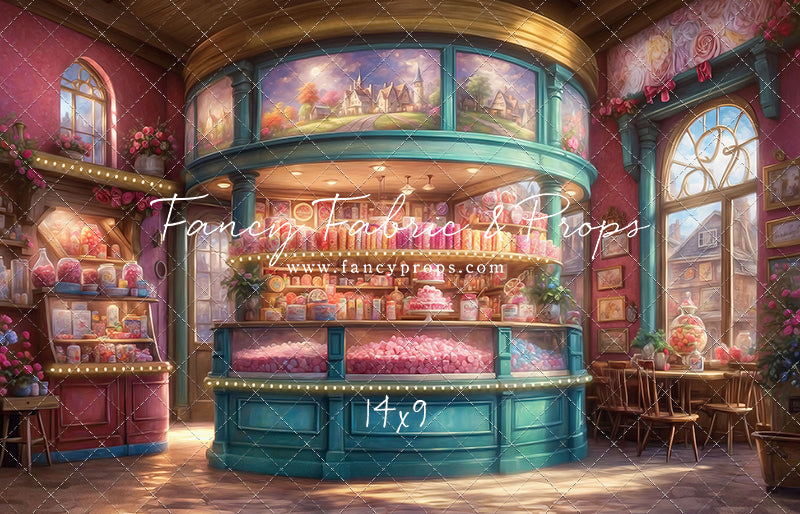 Sweet Tart Hearts with Candy Floor - With Sweep Option