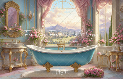 Tuscan Villa Powder Parlor - With Sweep Option