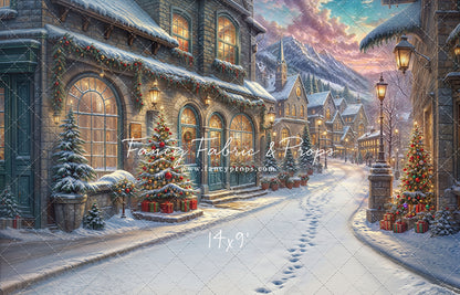 Winter Frost Market Street - Snow Version - with Sweep Option