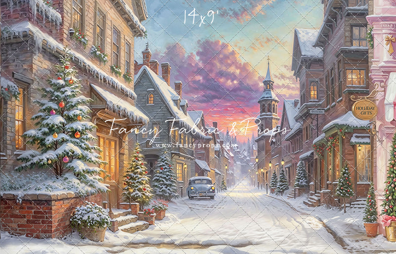 Winter Glow on Heritage Lane - With Sweep Option