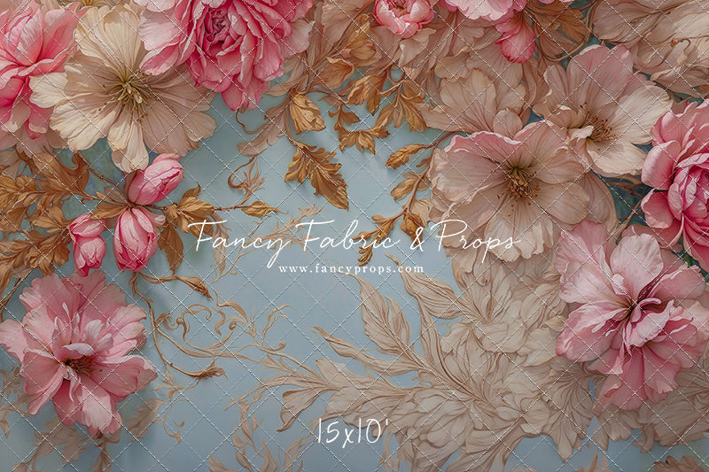 Blushing Petal Tapestry - Horizontal Only