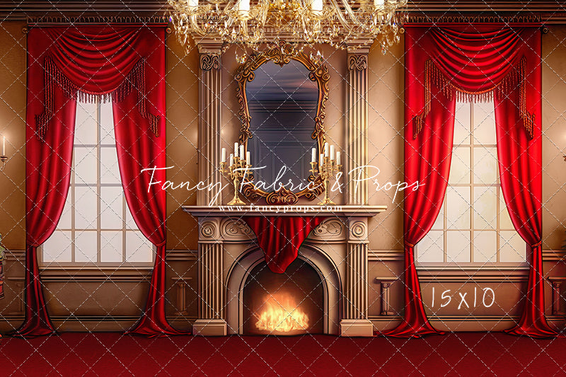 Cozy Up By The Fire - Red Carpet Option - with Sweep Option