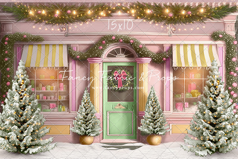 Frosty Sweet Shop - Green & Gold - with Sweep Option
