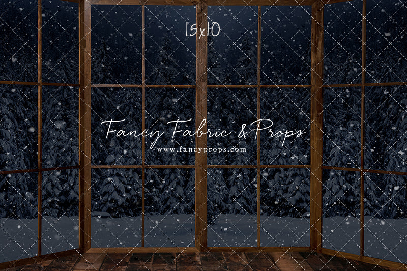 Midnight Snowy Bay View