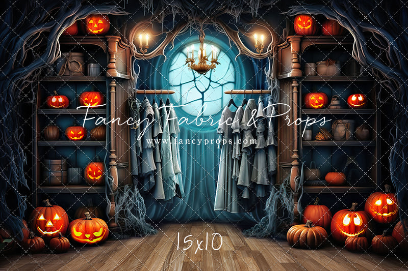 Haunted Wardrobe -Brown Wood Floor - With Sweep Option