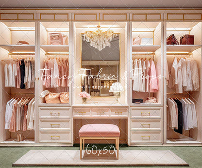 Boss Babe Closet - Green Carpet - With Sweep Option