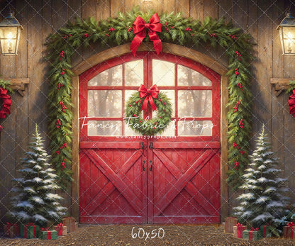 Christmas At The Red Barn - Dirt Floor - with Sweep Option