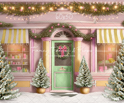 Frosty Sweet Shop - Green & Gold - with Sweep Option