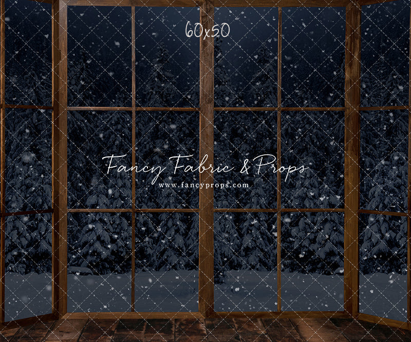 Midnight Snowy Bay View