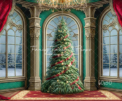 Royal Christmas Tree - Wood Floor Option - with Sweep Option
