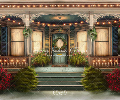 Welcoming Glow Holiday Porch - with Sweep Option