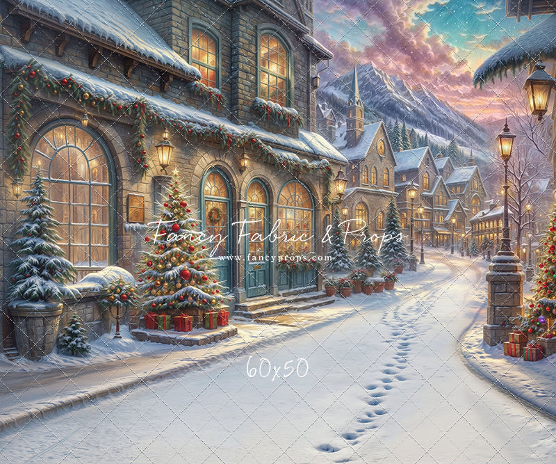 Winter Frost Market Street - Snow Version - with Sweep Option