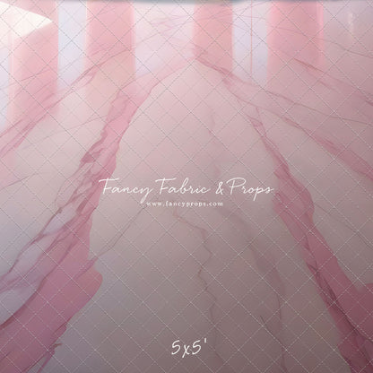 Pastel Pink Marble Mat Floor