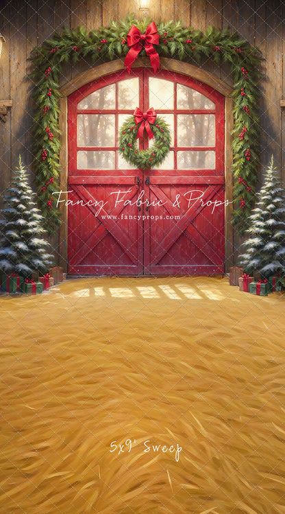 Christmas At The Red Barn - Straw Floor - with Sweep Option