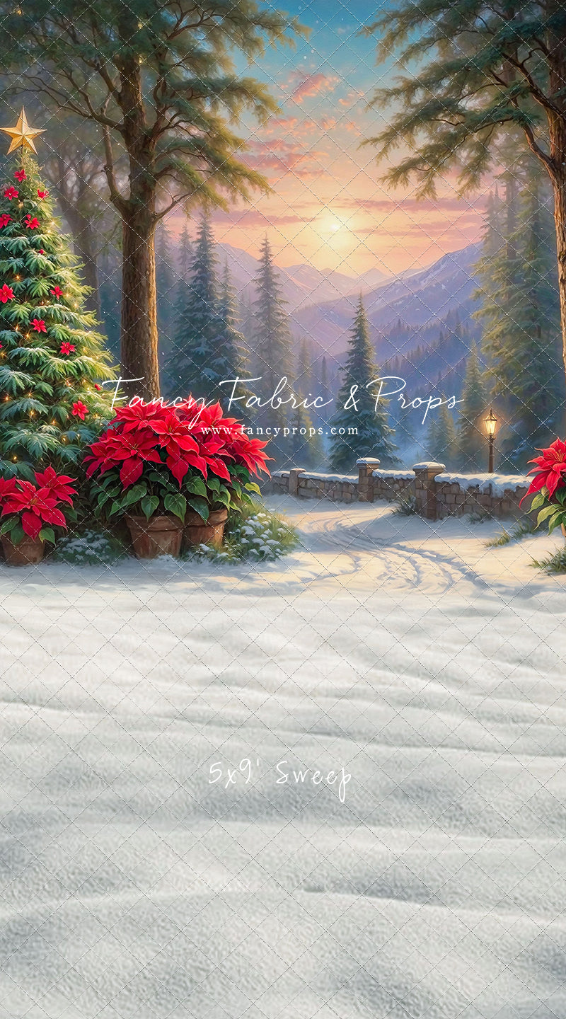 Sunset on Yuletide Lane - With Sweep Option