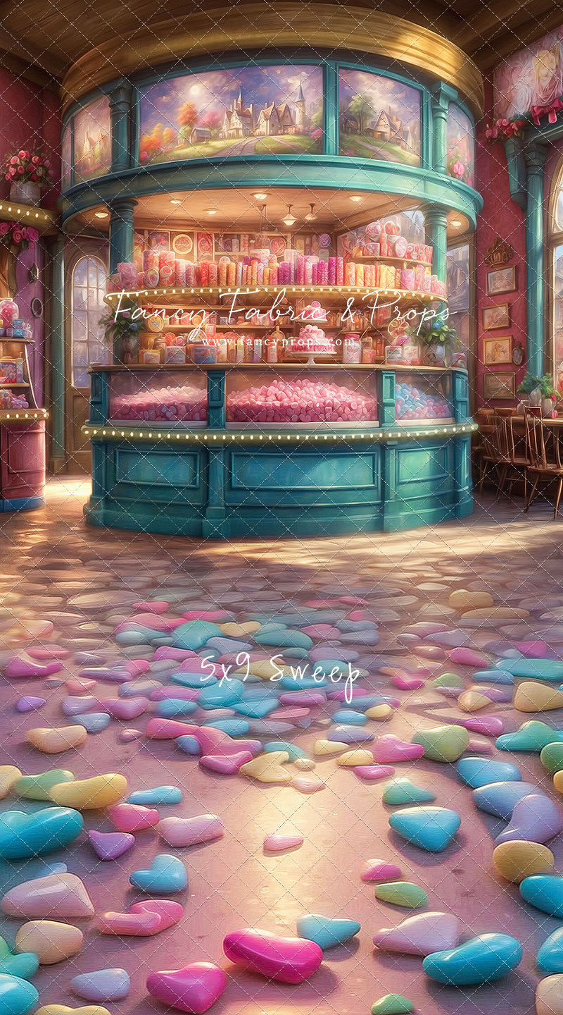 Sweet Tart Hearts with Candy Floor - With Sweep Option