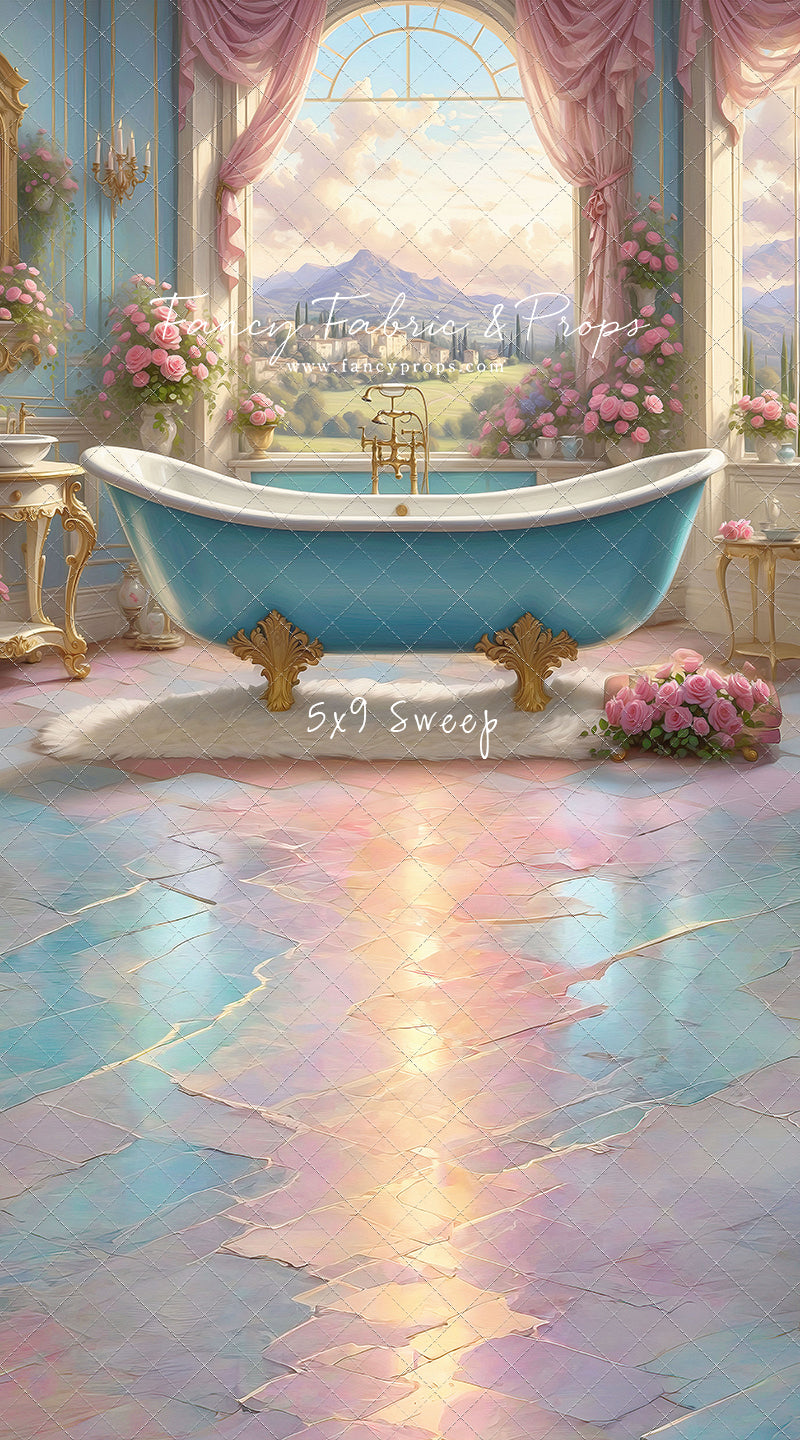 Tuscan Villa Powder Parlor - With Sweep Option