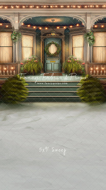 Welcoming Glow Holiday Porch - with Sweep Option