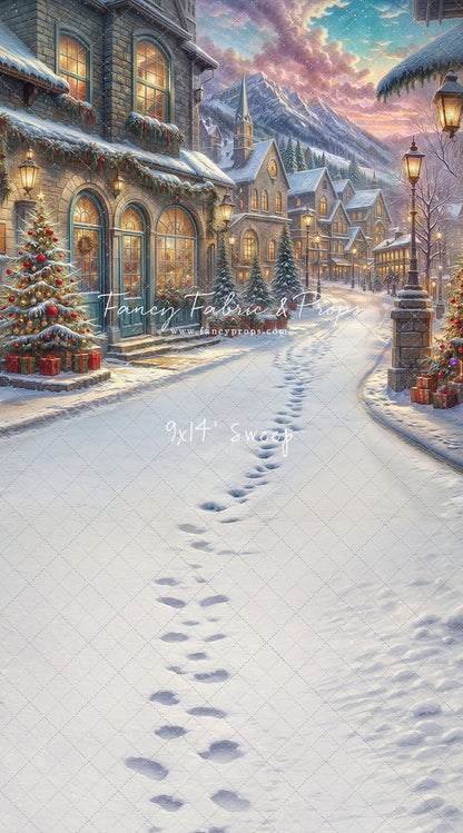 Winter Frost Market Street - Snow Version - with Sweep Option