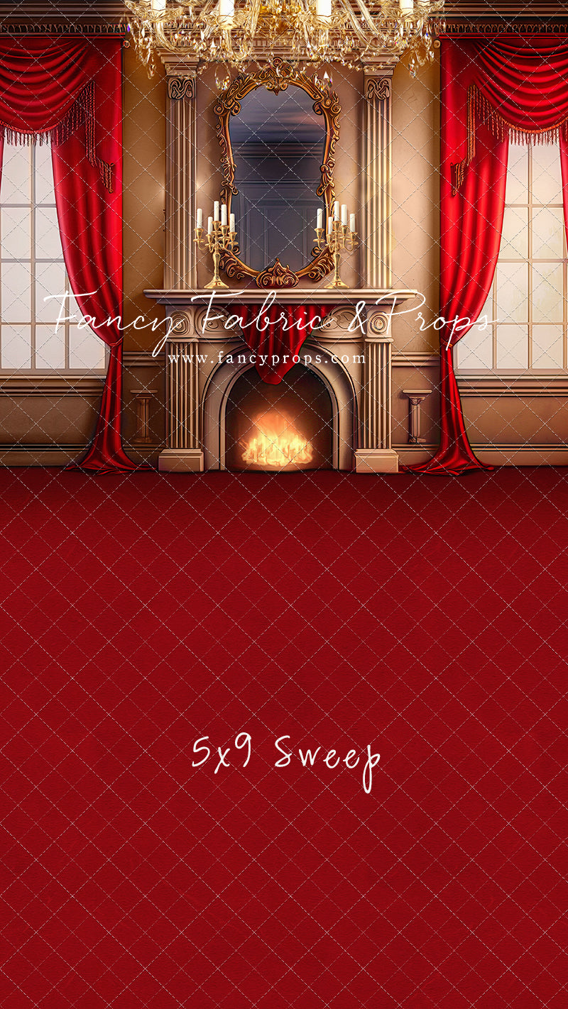Cozy Up By The Fire - Red Carpet Option - with Sweep Option
