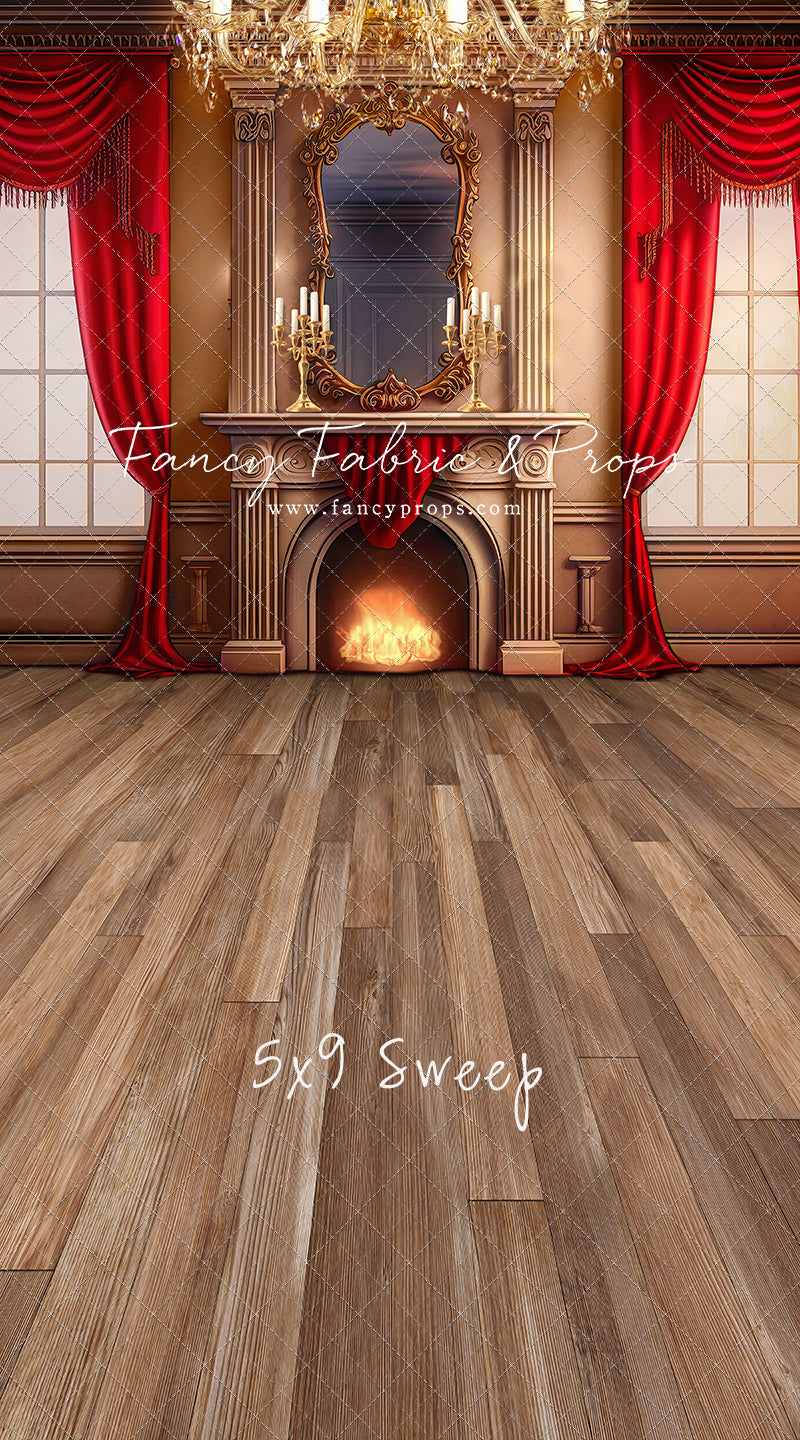 Cozy Up By The Fire - Wood Floor Option - with Sweep Option