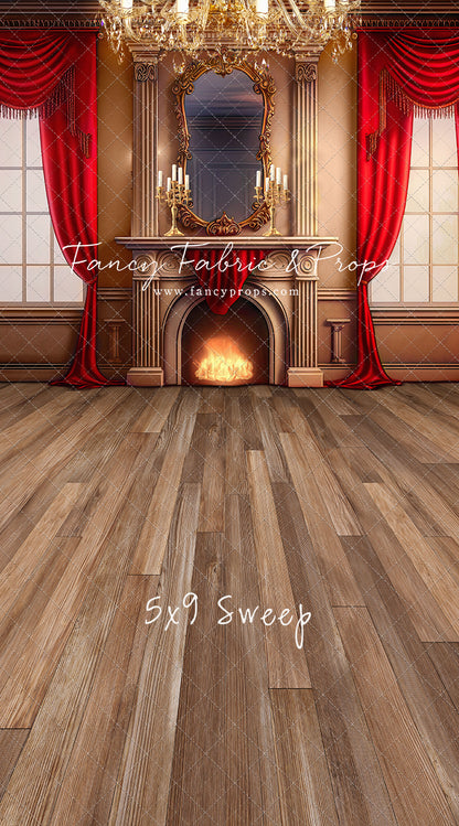 Cozy Up By The Fire - Wood Floor Option - with Sweep Option