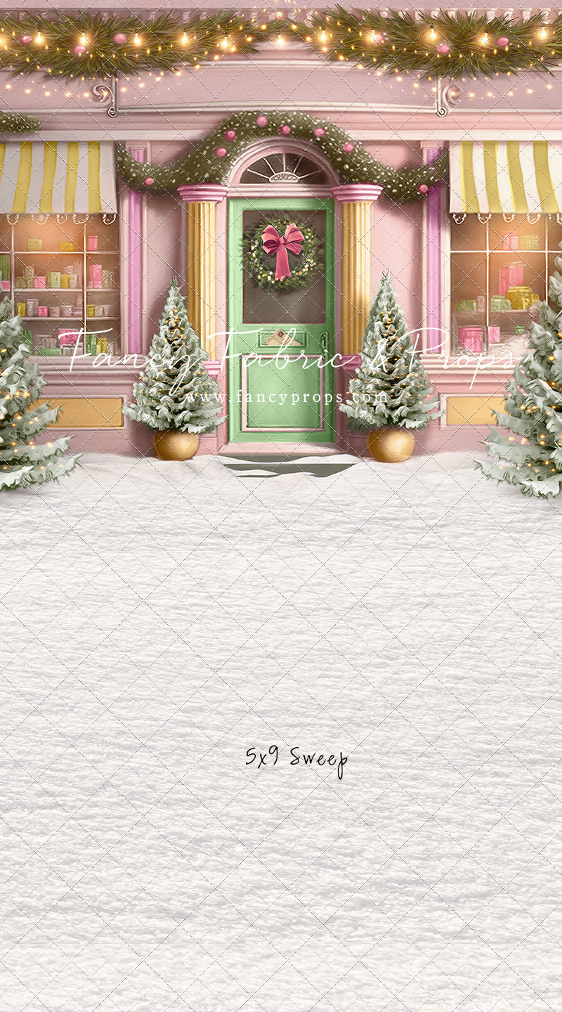 Frosty Sweet Shop - Green & Gold - with Sweep Option